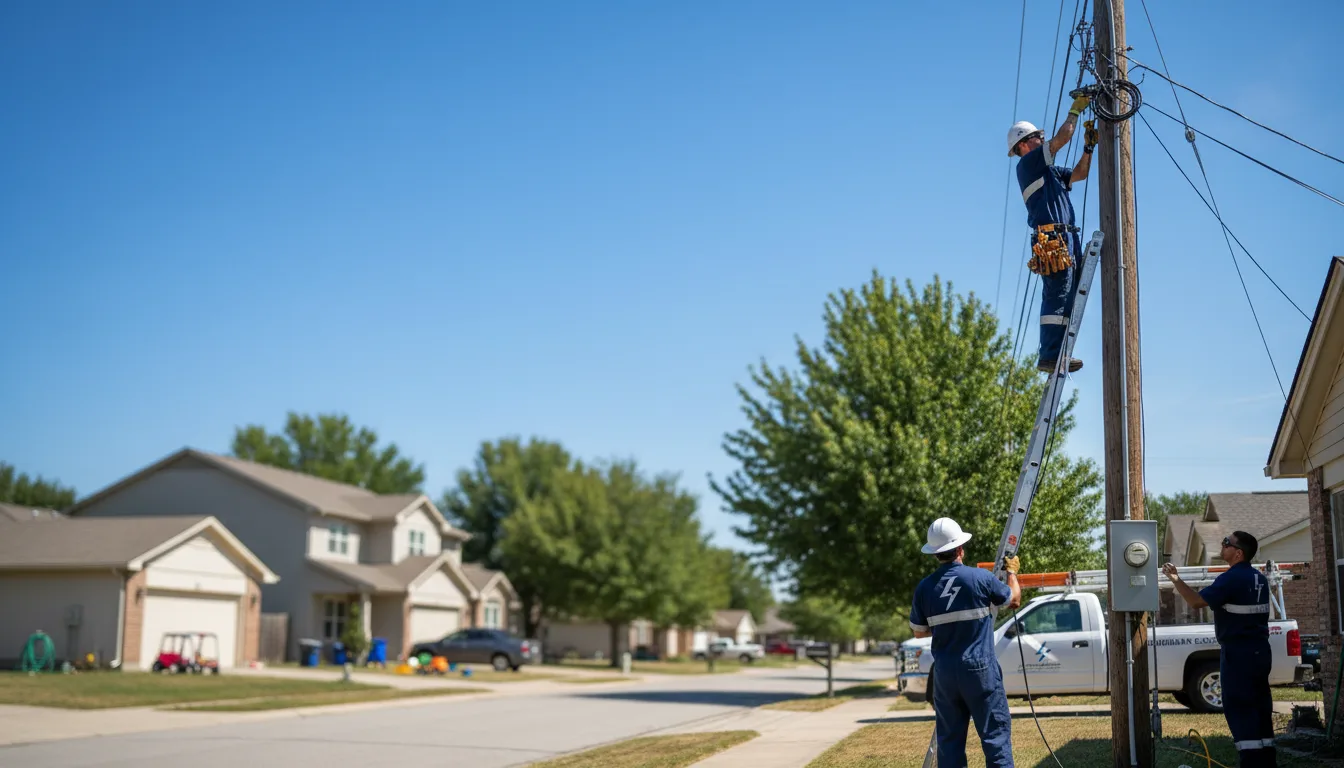 Residential electrician providing installation services in Oyster Bay, NY
